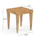 Brandyss Burl End Table