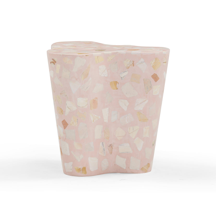 Slab Faux Terrazzo Indoor/Outdoor Side Table