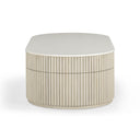 Bella 52" Cream Large Storage Coffee Table