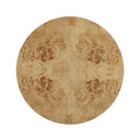 Fig 36" Natural Burl Drum Round Coffee Table