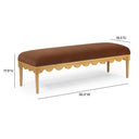 Oodle 56.5" Performance Vegan Mohair Bench