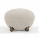 Pucker Warm Grey Performance Boucle Ottoman