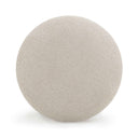 Pucker Warm Grey Performance Boucle Ottoman
