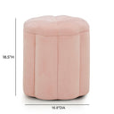 Fleur Textured Performance Velvet Storage Ottoman