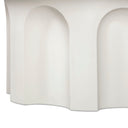Cassandra 38" Ivory Indoor/Outdoor Concrete Round Coffee Table