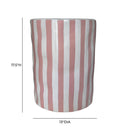Tempest Indoor/Outdoor Ceramic Table in Stripes