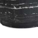 Hades 47" Black Faux Marble Indoor/Outdoor Concrete Coffee Table