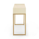 Pesce 59" Faux Shagreen 3-Drawer Console Table
