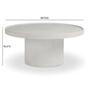 Darcy 36" Concrete Indoor/Outdoor Round Coffee Table