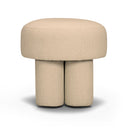 Masha Yellow Gingham Performance Linen Accent Stool