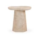 Zaya Rose Faux Marble Indoor/Outdoor Concrete Side Table