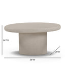 Jade Concrete Indoor/Outdoor Coffee Table (28"-34")