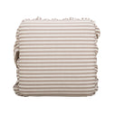 Gertrude Striped Performance Linen Skirted Ottoman