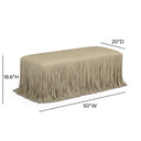 Shag Me 50" Performance Vegan Leather Bench