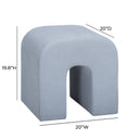 Desi Performance Velvet Ottoman