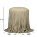 Shag Me Performance Vegan Leather Ottoman