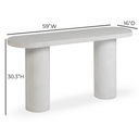 Darcy 59" Concrete Indoor/Outdoor Console Table