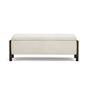 Abby 52" Nubby Fabric Storage Bench
