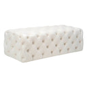 Kaylee 49" Performance Velvet Tufted Jumbo Ottoman