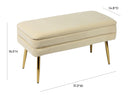 Ziva 31" Velvet Storage Bench