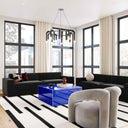 Havana 35" Glass Square Coffee Table