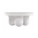 Jasper 33" White Glossy Round Coffee Table