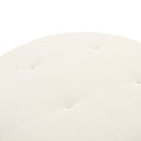 Fickle Cream Performance Boucle Swivel Ottoman