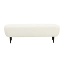 Denise 51" Cream Performance Boucle Bench