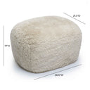 Britt Contract-Grade Vegan Shearling Ottoman