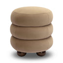Stefanie Performance Velvet Ottoman