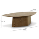 Roche 48" Ash Geometric Coffee Table