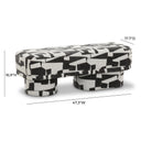 Lena 47" Performance Jacquard Bench