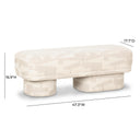 Lena 47" Performance Jacquard Bench