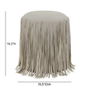 Shag Me Performance Vegan Leather Ottoman