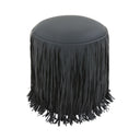 Shag Me Performance Vegan Leather Ottoman