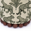 Dex Leopard Performance Jacquard Ottoman