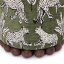 Dex Leopard Performance Jacquard Ottoman