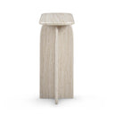 Clementine 48" Faux Travertine Console Table