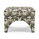 Raji Leopard Performance Jacquard Ottoman