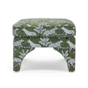 Raji Leopard Performance Jacquard Ottoman