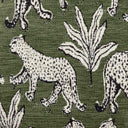 Raji Leopard Performance Jacquard Ottoman