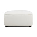 Travie Sand Upcycled Performance Linen Ottoman