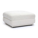 Perry Cream Performance Chenille Modular Ottoman