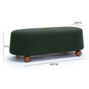 Jaine 48" Performance Boucle Large Ottoman