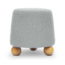 Jaine Contract-Grade Faux Mohair Ottoman