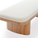 Ollie 56.5" White Performance Boucle Large Bench