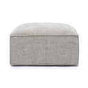 Mindy Performance Chenille Basketweave Ottoman