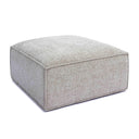 Mindy Performance Chenille Basketweave Ottoman