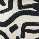 Pippa Black Brushstroke Print Contract Grade Accent Stool
