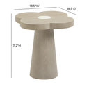 Allium Washed Ash Side Table